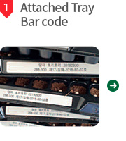 1. Attached 1 Tray Bar code
